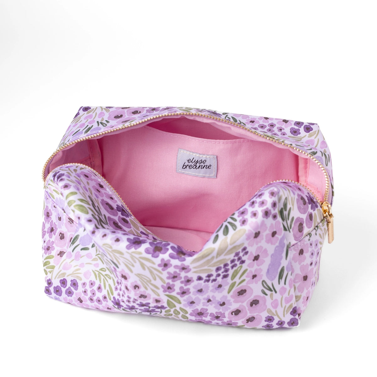 Lavender & Lilac Cosmetic Bag