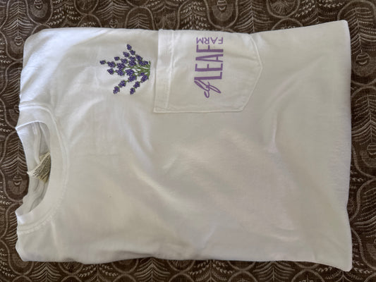 Embroidered Elf Leaf Farm Tee Shirt