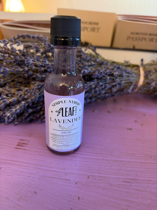 Lavender Simple Syrup Nips (2oz)