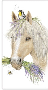 Lavender Horse Bagged Towel