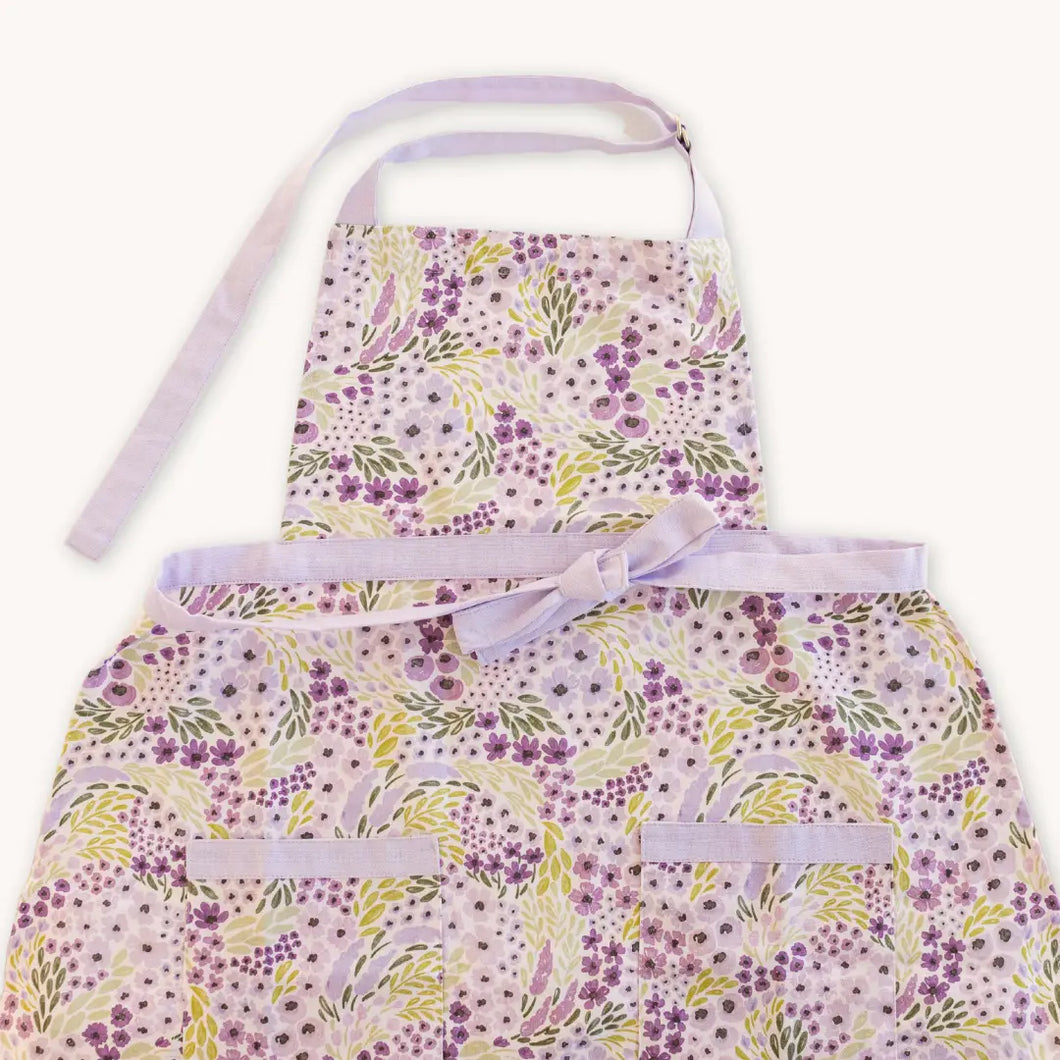 Lavender + Lilac Floral Apron