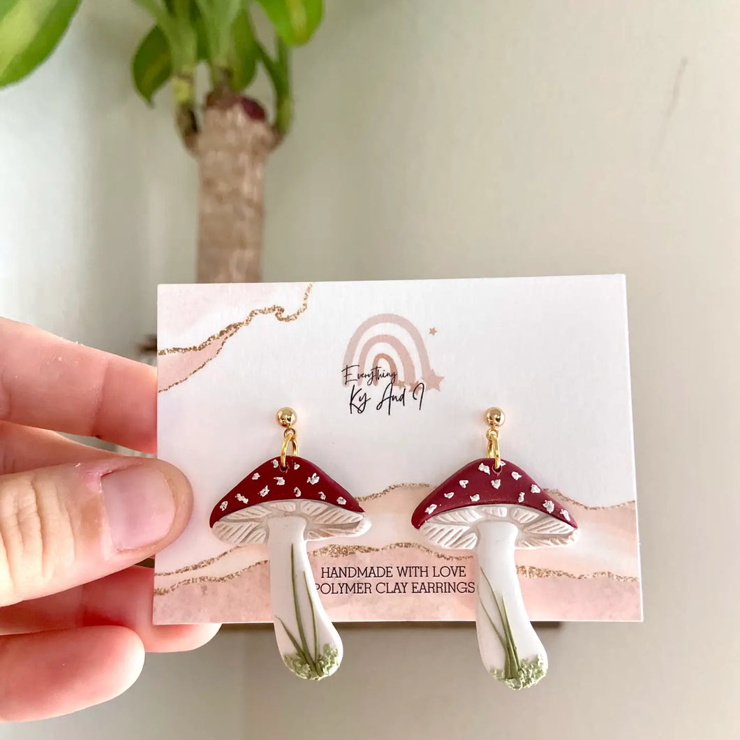 Mushroom Dangle Earrings