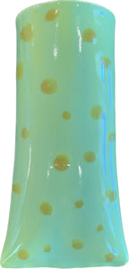 Ceramic Wall Vase (Green Polka-Dot)