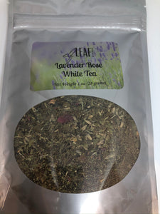 Lavender Rose Loose Leaf White Tea 6 oz Package
